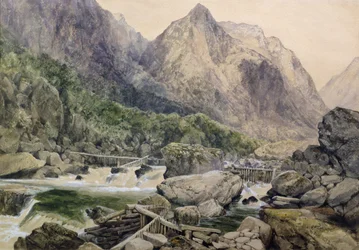 Rapids, Romsdal, Norway, 1847
